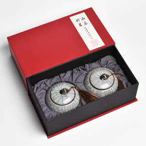 青瓷陶瓷罐红茶绿茶铁观音龙井大红袍茶叶高档礼盒包装套装通用