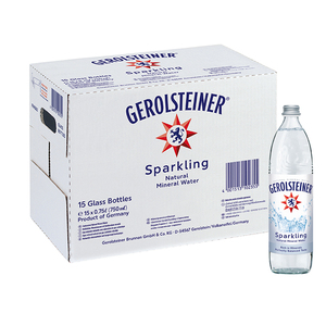 Gerolsteiner德国苏打水德劳特沃含气矿泉水大瓶750ml整箱气泡水