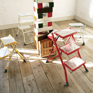 新品日本dulton可折叠金属梯子工业风工作室家用厨房登高凳子踏台