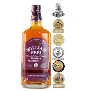 威廉彼乐双桶陈酿苏格兰威士忌 William Peel 英国洋酒橡木桶