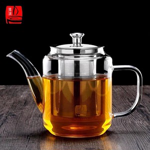 正品铭润高硼硅泡茶壶茶壶茶具玻璃家用单壶泡茶器水壶茶壶直火壶