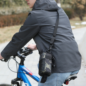 骑行水壶袋迷彩山地车把包便携式自行车单肩斜挎工具包水杯套腰包