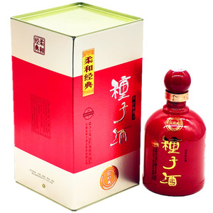 柔和红经典金种子40度460ml安徽固态法浓香型纯粮白酒整箱4瓶送礼