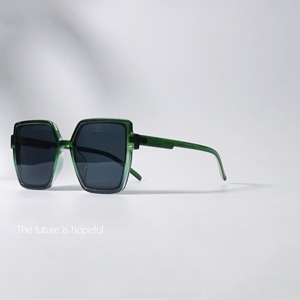 简约六边形大框墨镜UV400防紫外线辐射独特渐变色框个性太阳眼镜