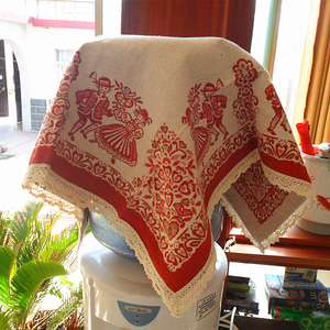 防尘罩盖巾现代简约冰箱盖布饮水机盖巾棉麻布艺盖巾布烤箱盖巾布