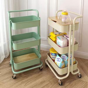 小推车置物架厨房落地可移动多层卫生间浴室婴儿卧室收纳暑书架子
