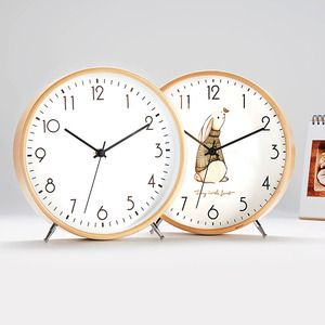 北欧摆件座钟台钟现代简约创意时钟客厅卧室静音大号桌面台式钟表