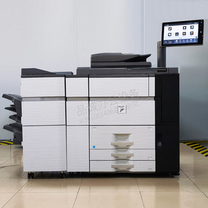 夏普复印机a3a4大型扫描商用图文店高速复合机激光彩色打印机8090