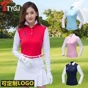 新款高尔夫女装韩版秋冬款 休闲运动衫 高尔夫长袖 球衣T恤女包邮