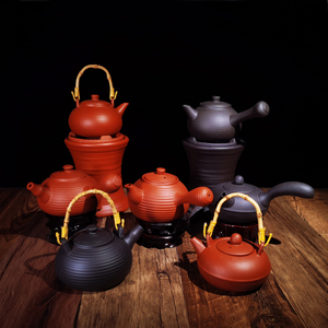 特价中式家用大容量烧水壶煮茶壶横把壶提壶炭炉提梁煮水壶紫砂壶