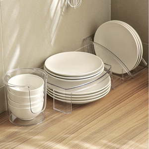 厨房置物架放碗筷收纳盒装碗碟盘家用碗架分层架台面碗柜收纳架子