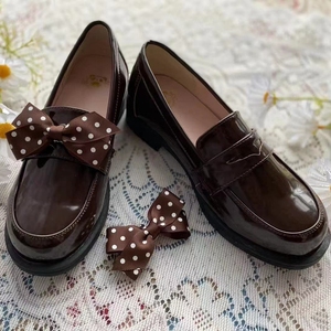 欧奈川B品 熊熊星球原创基础款正统小皮鞋中跟JK制服鞋单鞋女学生