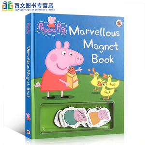 英文原版 Peppa Pig: Marvellous Magnet Book 粉红猪小妹 不可思议玩具书 磁铁书幼儿启蒙动画小猪佩奇玩具书0-3-6岁儿童童书