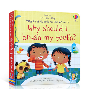 Usborne出品 问与答翻翻书 我为什么要刷牙 Why Should I Brush My Teeth 英文原版绘本早教科普科学知识 幼儿习惯培养 纸板书