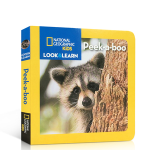 美国地理杂志 英文原版 National Geographic Kids Look and Learn: Peek-a-boo 国家地理少儿版系列 全彩版 儿童启蒙纸板书
