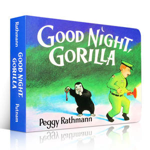 送音视频英文原版Good Night Gorilla晚安大猩猩纸板书吴敏兰绘本123第95本启蒙认知goodnight moon同系列百读不厌的睡前故事