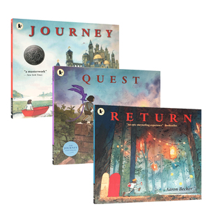 英文原版进口Journey Trilogy不可思议的旅程一二三部曲Journey/Quest/Return3-6-9岁儿童启蒙绘本激发想象力冒险图画书获凯迪克奖