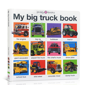 英文原版绘本 My Big Truck Book 我的大卡车书 儿童启蒙认知纸板书撕不烂正版进口幼儿英语阅读图画书3-6岁科普读物