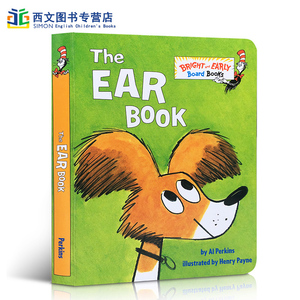英文原版进口 The Ear Book 耳朵书 苏斯博士 Dr. Seuss 低幼儿童基础感官声音与耳朵英语阅读启蒙读物纸板书 撕不烂