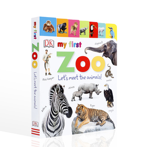 英文原版DK我的第一个动物园让我们见见动物My First Zoo Let's Meet the Animals! 低幼儿童动物启蒙英语绘本 亲子互动纸板书