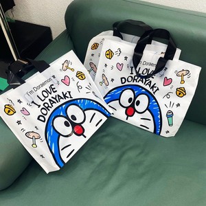 机器猫塑料手提袋子衣服礼品包装袋哆啦A梦卡通购物袋服装店 50个