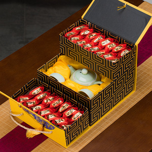 高端商务礼品实用高档送客户领导长辈大红袍乌龙茶叶茶具礼盒套装