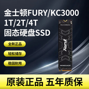 金士顿FURY/KC3000 1T2T4T台式机NVMe笔记本M2电脑PS5固态硬盘SSD