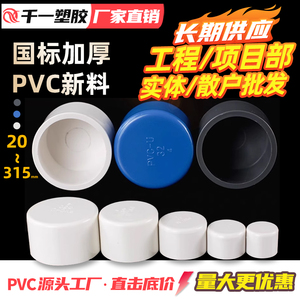 PVC给水管管帽 管堵 堵头 堵帽 盖帽 闷头 塑料管件接头20 25 32