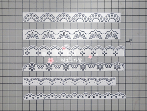 【米米酱】蕾丝花边模具 钢模 切模 简单图案刀模