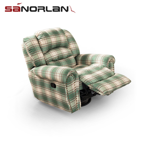头等太空舱电动简易沙发美式布艺地中海多功能单人摇椅成人沙发椅