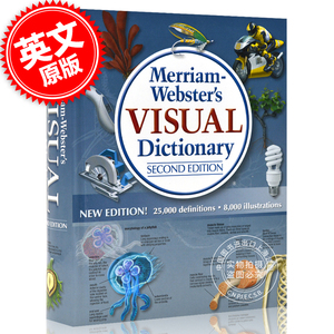 现货 英文原版 Merriam Webster's Visual Dictionary Second Edition 韦氏图解词典字典 图片词典 **版 升*版 New Edition