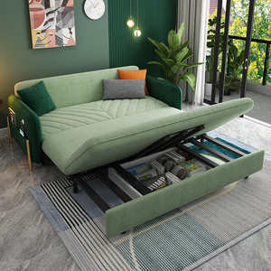 轻奢沙发床可折叠收纳1.5米简约客厅双人网红款小户型多功能两用