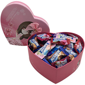 阿尔卑斯奶糖心形盒装送女生男生生日礼物喜糖520情人节糖果礼盒