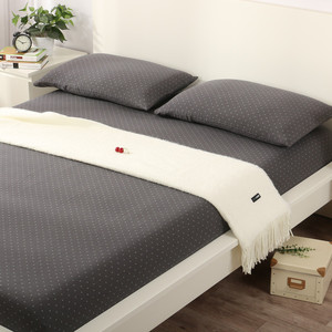 全棉双层纱布床单床笠单件纯棉学生单双人床定做1.5米18m柔软舒适