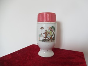 七八十年代上海中药制药三厂出品洞天长春膏神鹿寿星图图旅行杯