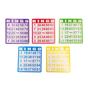 五彩宾果卡100张不重复 Bingo摇奖机补充卡套装