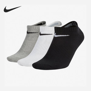 Nike/耐克官方正品男女低筒透气训练运动袜（三双装）SX4705-901
