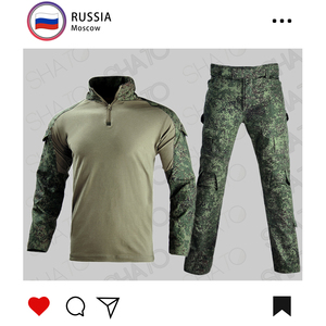 俄军迷彩服套装俄罗斯小绿人蛙服蛙人服耐磨G2蛙服迷彩服春夏军版