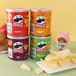美国进口Pringles品客薯片烧烤原味休闲下午茶小吃派对零食品罐装