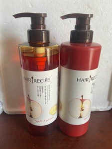 发之食谱HairRecipe苹果姜 洗护530mlx2瓶套装 强韧洗发水护发素