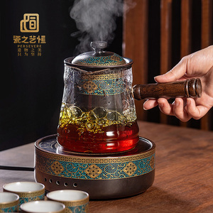 瓷之艺恒 玻璃煮茶壶 电陶炉煮茶器套装家用烧茶壶小型办公烧水壶