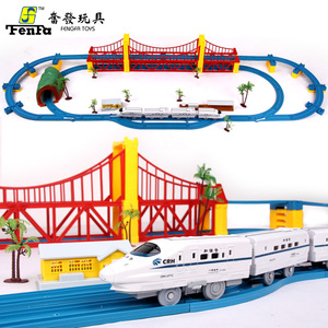 高铁电动小火车玩具轨道车和谐号套装超长大型益智3-6岁4儿童男孩