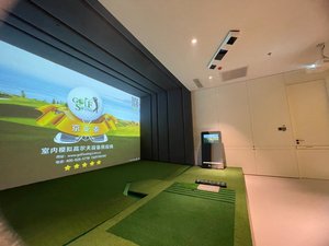 超清4K高尔夫模拟器设备，中国球场地图4k超清室内模拟高尔夫设备