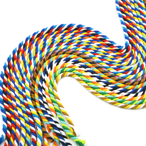 彩色粗棉绳diy花色扭绳棉绳带子绳编织装饰绳 绳子捆绑绳手工制作