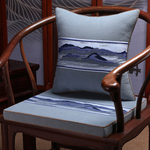 红木沙发坐垫新中式古典实木椅子家具座垫罗汉床海绵防滑垫子定做
