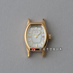 日本代购直邮 ete 简约方形表盘手表 不锈钢镜子女款 可替换表带