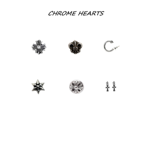 韩国代购 Chrome Hearts 克罗心耳钉925纯银经典十字架男女款耳环