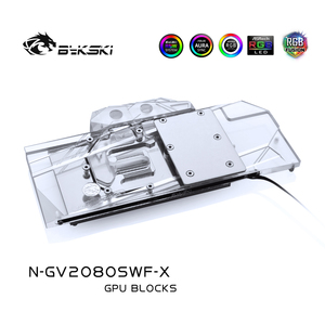 Bykski N-GV2080SWF-X 显卡水冷头技嘉RTX2080 S WINDFORCE OC 8G
