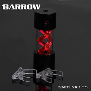 BARROW 红蓝绿橙白T病毒水冷圆柱 螺旋悬浮水箱155mm 侧孔/顶孔