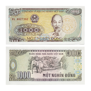 越南1000盾纸币 胡志明头像国外钱币收藏礼品钱币货币 已退出流通